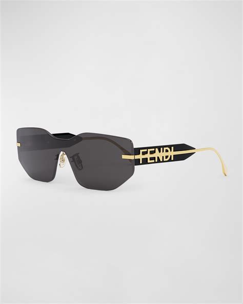 fendi logo face sunglasses|oversized fendi sunglasses.